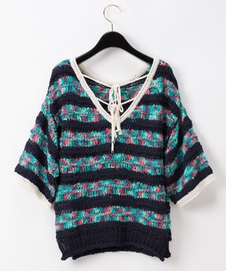 GRACE CONTINENTAL - 新品グレースコンチネンタル♡デシン袖ニットトップ グレースコンチネンタル GRACE CONTINENTAL デシン袖ニット
