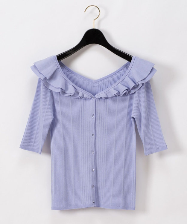 新品未使用　グレースコンチネンタル　フリルハイゲージニットTOP trim_ofgrc_OWD0260421_pz_20200