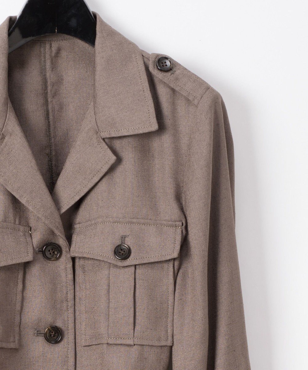 リネンタッチミリタリージャケット Grace Continental Grace Continental グレースコンチネンタル 通販