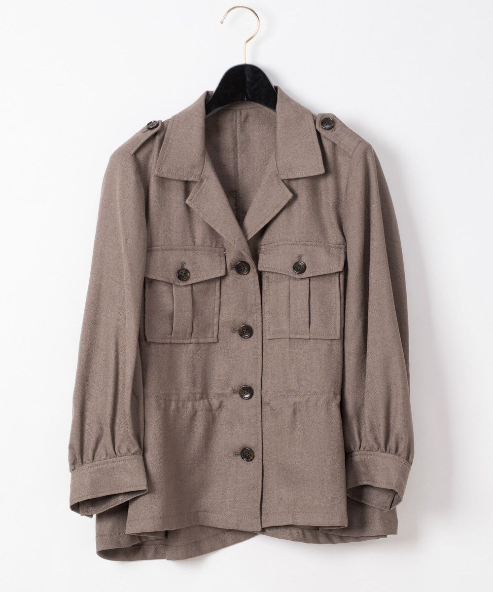 リネンタッチミリタリージャケット Grace Continental Grace Continental グレースコンチネンタル 通販