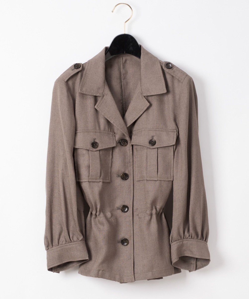 リネンタッチミリタリージャケット Grace Continental Grace Continental グレースコンチネンタル 通販