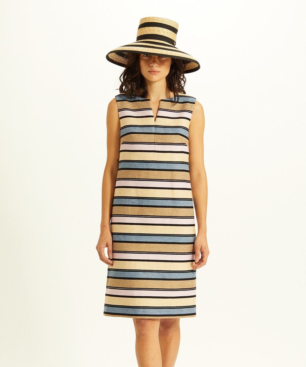 マルチボーダーサックドレス Grace Continental Grace Continental グレースコンチネンタル 通販