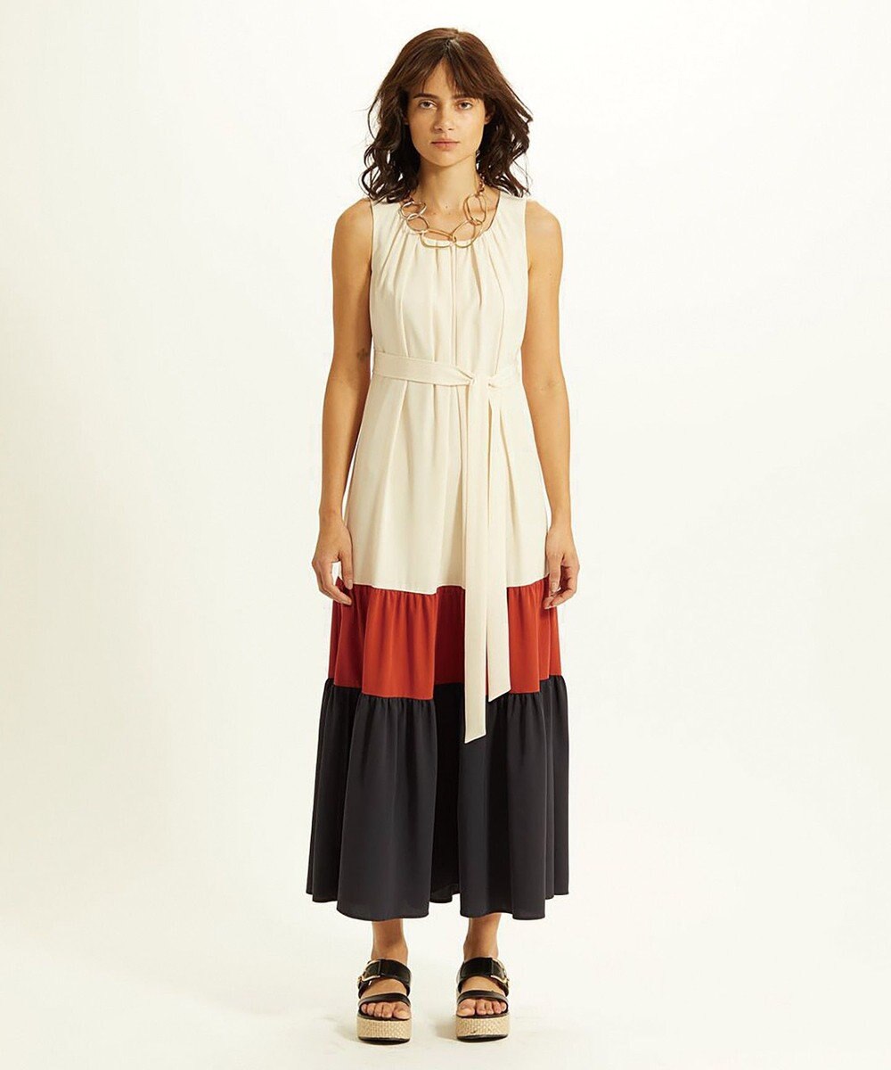 ティアード配色マキシ / GRACE CONTINENTAL | GRACE CONTINENTAL  