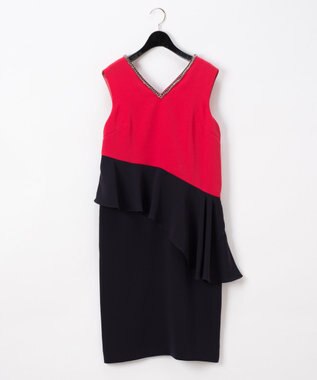 バイカラーペプラムドレス Grace Continental Grace Continental グレースコンチネンタル 通販 バイカラーペプラムドレス Grace Continental Grace Continental グレースコンチネンタル 通販