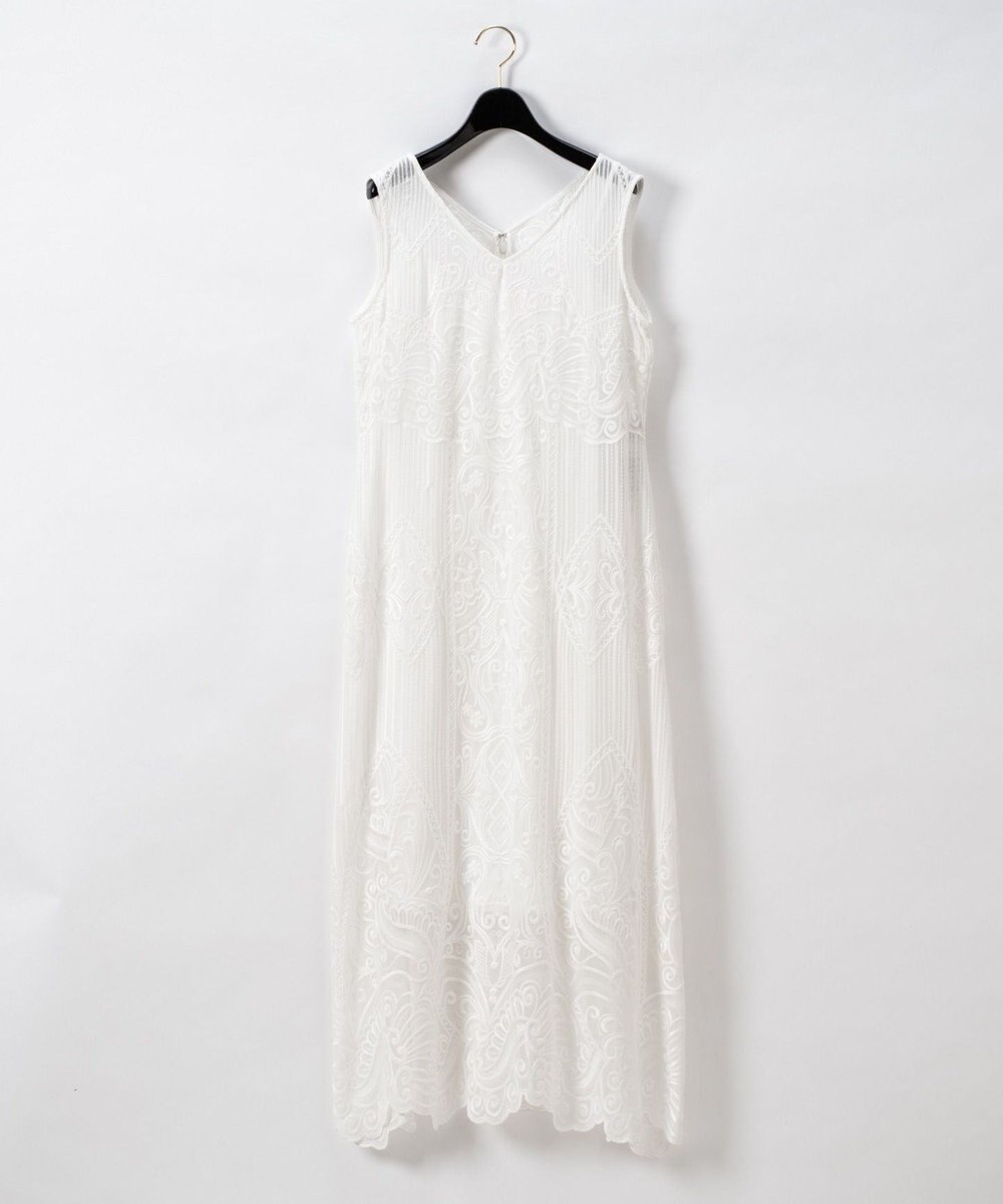 刺繍ロングワンピース Grace Continental Grace Continental グレースコンチネンタル 通販