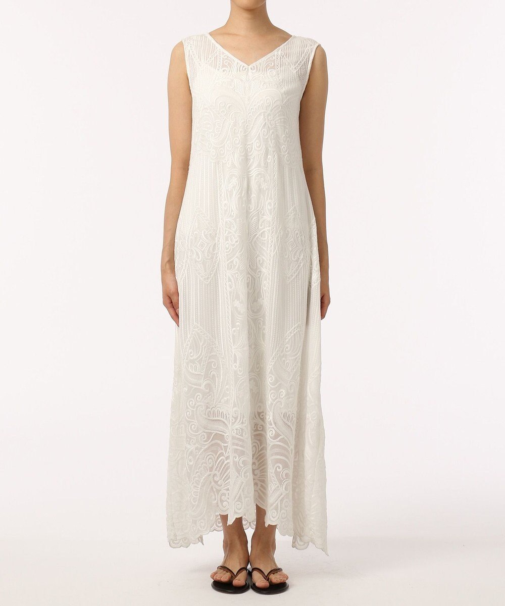 刺繍ロングワンピース Grace Continental Grace Continental グレースコンチネンタル 通販