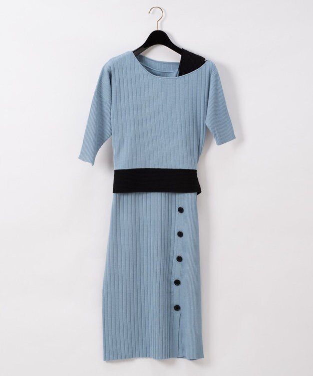 レイヤードニットタイトワンピース Grace Continental Grace Continental グレースコンチネンタル 通販 レイヤードニットタイトワンピース Grace Continental Grace Continental グレースコンチネンタル 通販