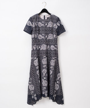 ライン刺繍ワンピース Grace Continental Grace Continental グレースコンチネンタル 通販 ライン刺繍ワンピース Grace Continental Grace Continental グレースコンチネンタル 通販