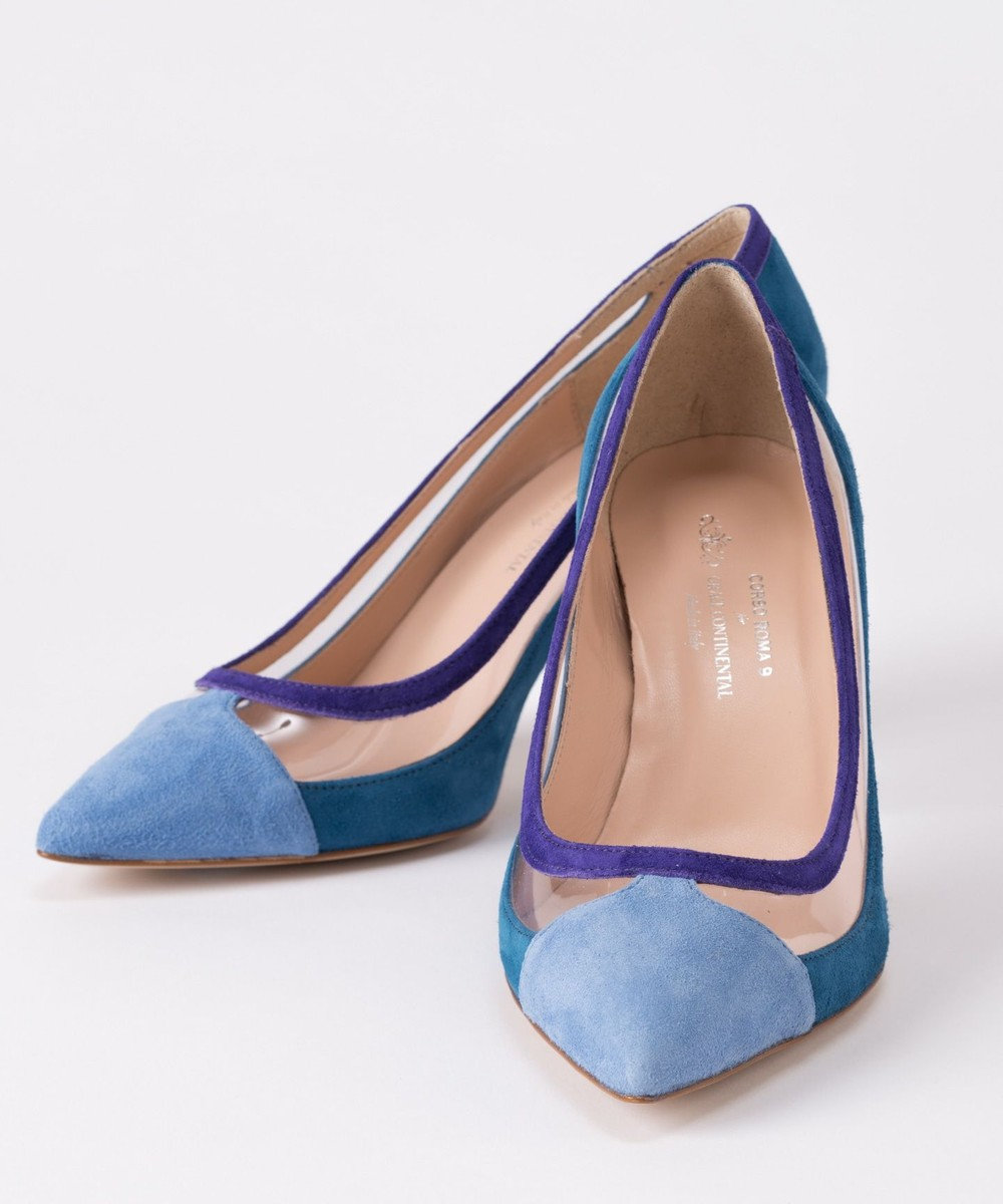 GRACE CONTINENTAL CORSO ROMA PVCメッシュパンプス マルチ