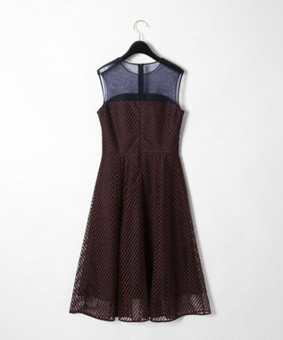 GRACE CONTINENTAL キカラインフレアドレス ネイビー