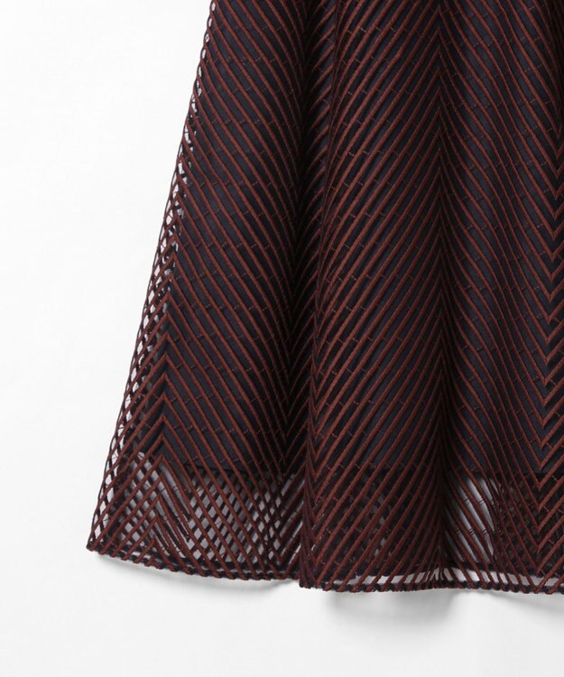 GRACE CONTINENTAL キカラインフレアドレス ネイビー