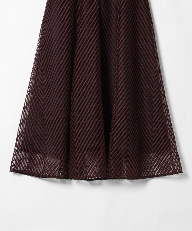 GRACE CONTINENTAL キカラインフレアドレス ネイビー