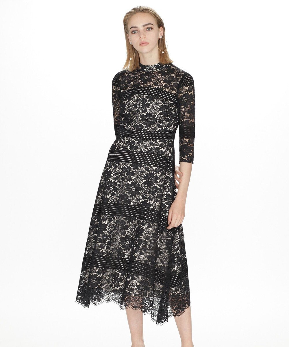 ハイネックレースワンピース Grace Continental Grace Continental グレースコンチネンタル 通販 ハイネックレースワンピース Grace Continental Grace Continental グレースコンチネンタル 通販