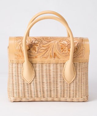 rattan satchel