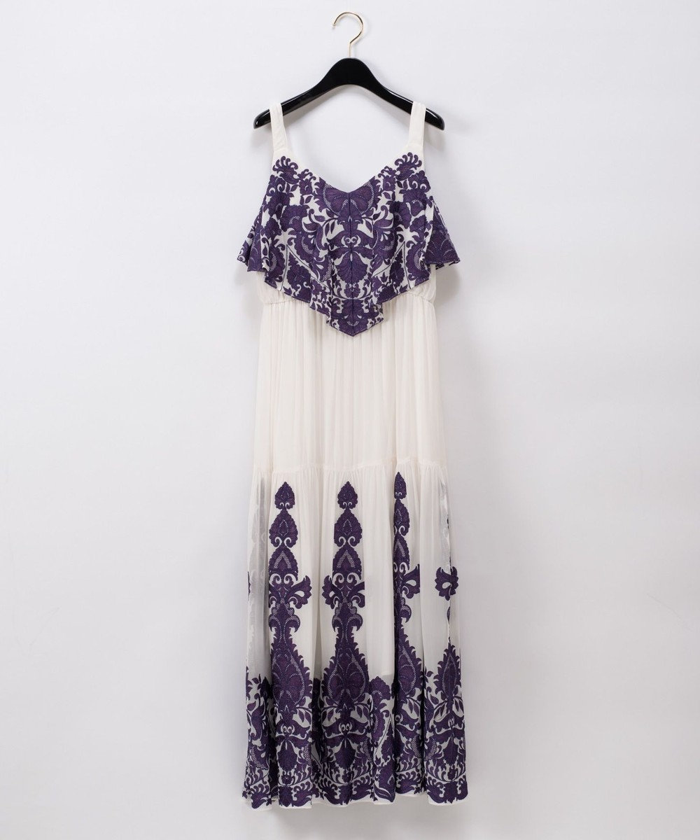 アラベスク刺繍ロングワンピース Grace Continental Grace Continental グレースコンチネンタル 通販 アラベスク刺繍ロングワンピース Grace Continental Grace Continental グレースコンチネンタル 通販