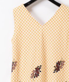 チェック刺繍ロングワンピース / GRACE CONTINENTAL | GRACE CONTINENTAL グレースコンチネンタル 通販
