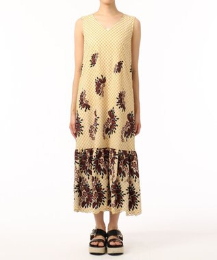 チェック刺繍ロングワンピース Grace Continental Grace Continental グレースコンチネンタル 通販