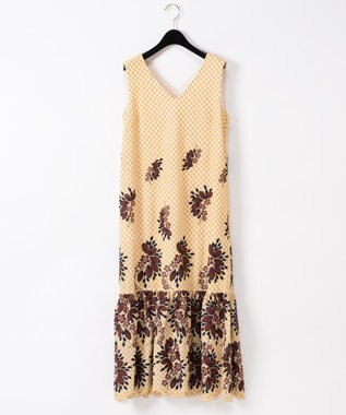 チェック刺繍ロングワンピース Grace Continental Grace Continental グレースコンチネンタル 通販