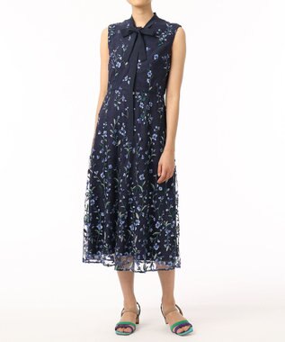 フラワースパンコール刺繍ワンピース Grace Continental Grace Continental グレースコンチネンタル 通販
