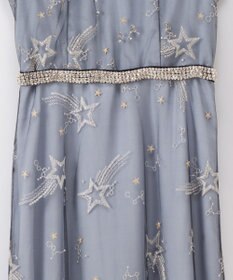 GRACE CONTINENTAL チュール刺繍ビジュードレス