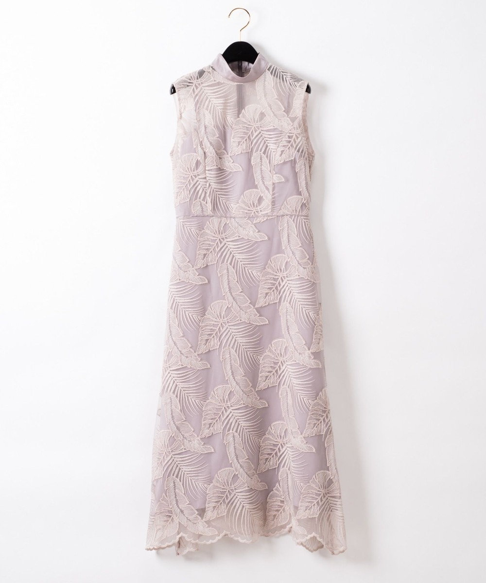 リーフレースハイネックドレス Grace Continental Grace Continental グレースコンチネンタル 通販 リーフレースハイネックドレス Grace Continental Grace Continental グレースコンチネンタル 通販