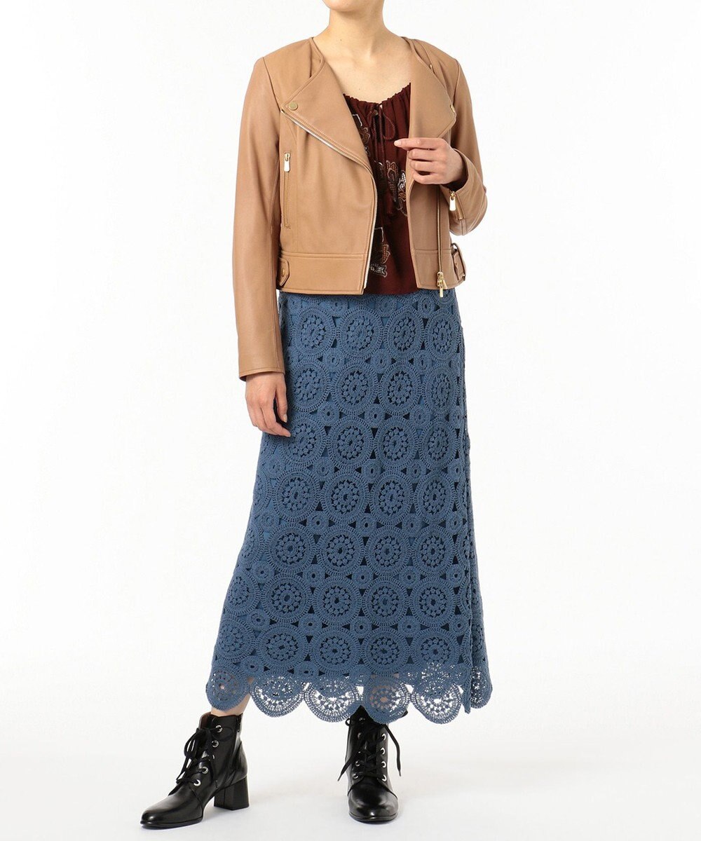 ノーカラーライダースジャケット Grace Continental Grace Continental グレースコンチネンタル 通販