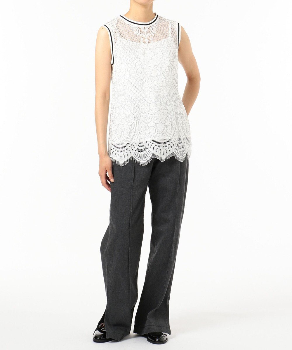 GRACE CONTINENTAL デニムストレートパンツ 