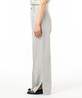 GRACE CONTINENTAL デニムストレートパンツ グレー