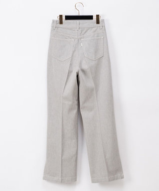 GRACE CONTINENTAL デニムストレートパンツ グレー
