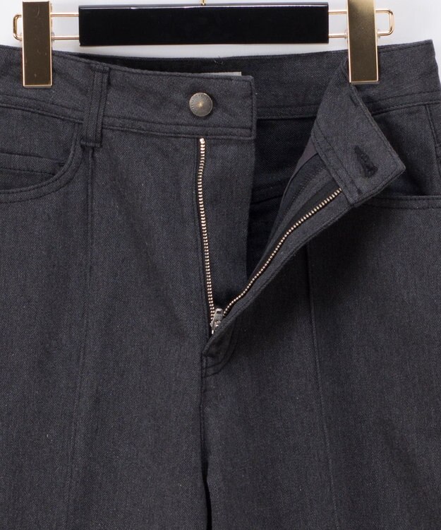 GRACE CONTINENTAL デニムストレートパンツ ブラック