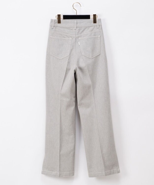 GRACE CONTINENTAL デニムストレートパンツ グレー