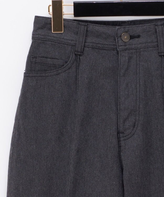 GRACE CONTINENTAL デニムストレートパンツ ブラック