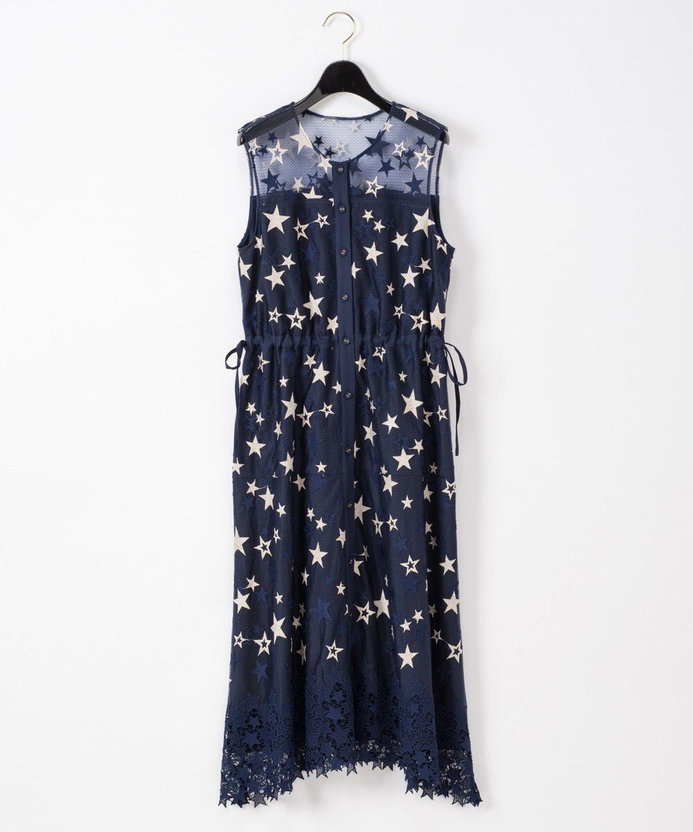 スター刺繍レースワンピース Grace Continental Grace Continental グレースコンチネンタル 通販 スター刺繍レースワンピース Grace Continental Grace Continental グレースコンチネンタル 通販