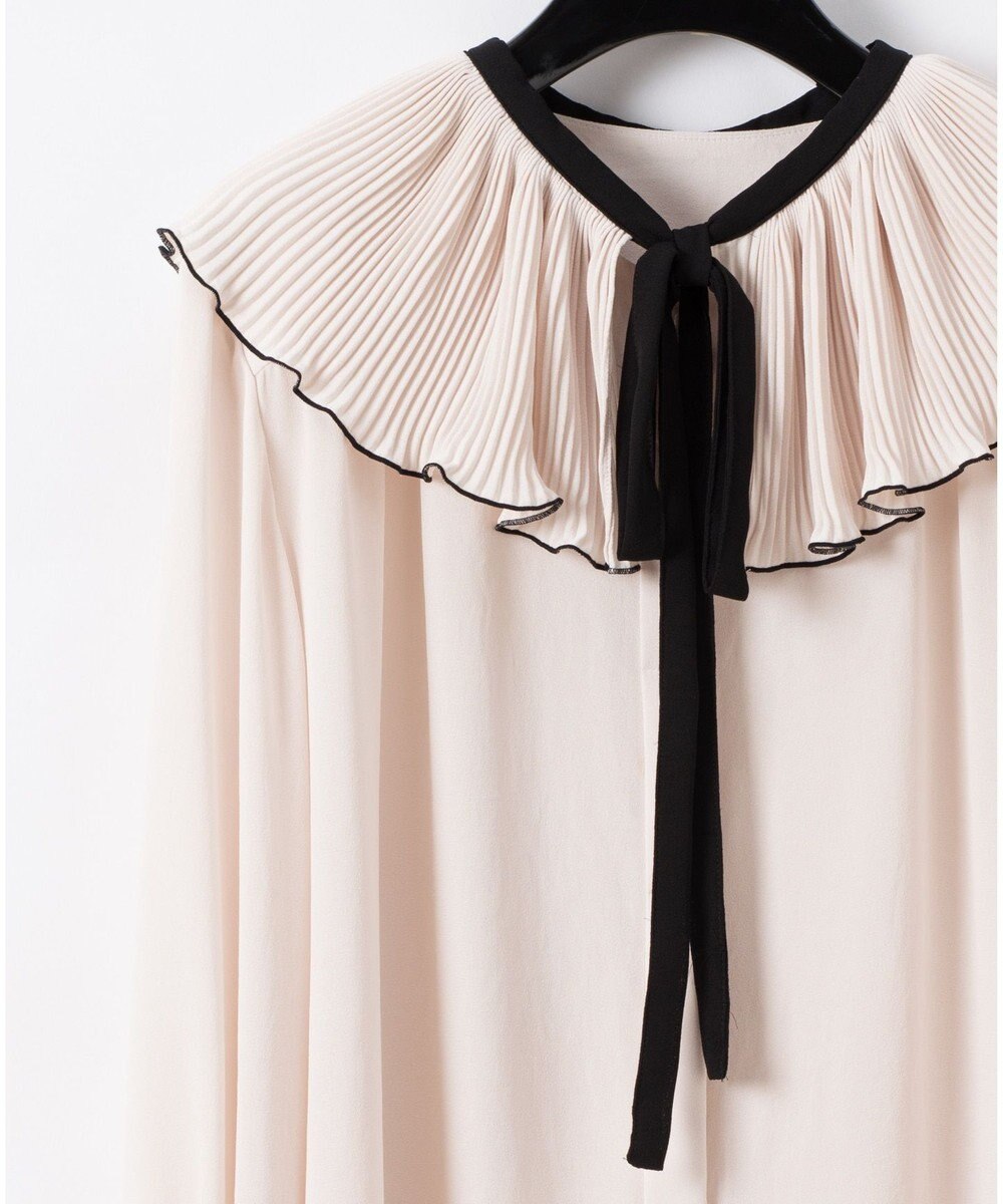 プリーツバイカラーブラウス Grace Continental Grace Continental グレースコンチネンタル 通販