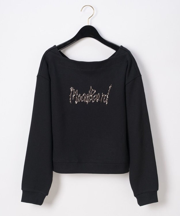 GRACE CONTINENTAL ドルマンロゴカットトップ ブラック