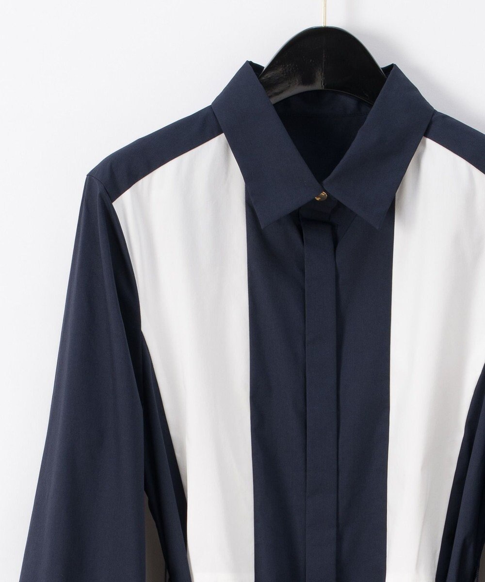 バイカラーシャツドレス Grace Continental Grace Continental グレースコンチネンタル 通販