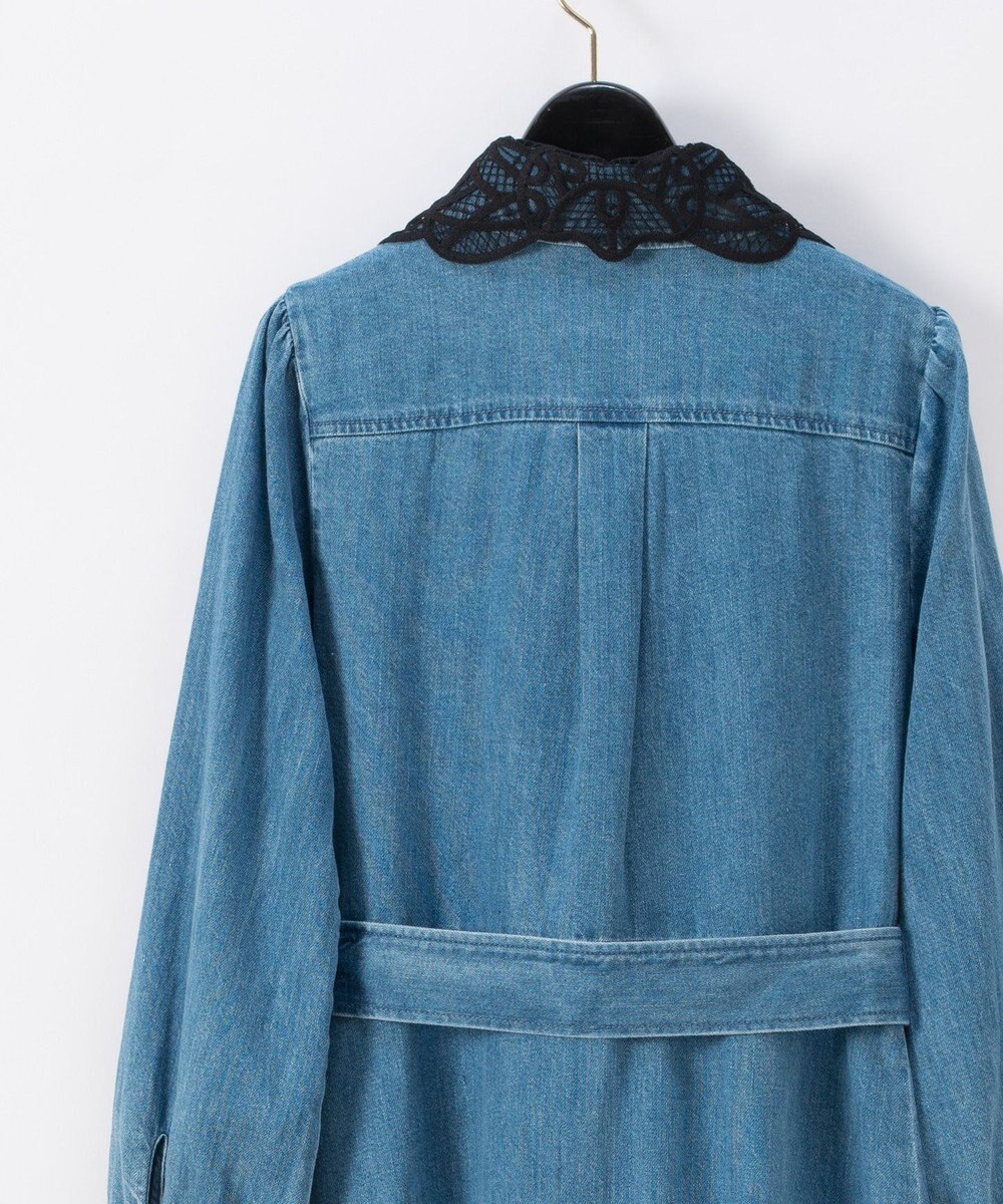 デニム刺繍衿ワンピース Grace Continental Grace Continental グレースコンチネンタル 通販 デニム刺繍衿ワンピース Grace Continental Grace Continental グレースコンチネンタル 通販