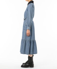 デニム刺繍衿ワンピース Grace Continental Grace Continental グレースコンチネンタル 通販