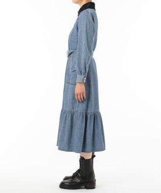 ぽっきりsale対象 グレースコンチネンタル Grace Continental デニム刺繍衿ワンピース セール品 Hokkaidoizakaya Id