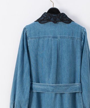 デニム刺繍衿ワンピース Grace Continental Grace Continental グレースコンチネンタル 通販