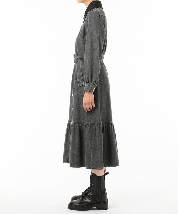 デニム刺繍衿ワンピース Grace Continental Grace Continental グレースコンチネンタル 通販