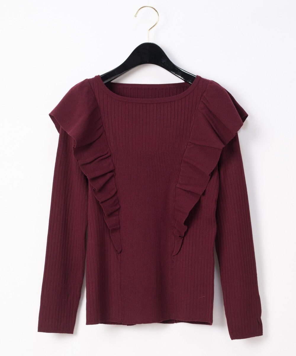 袖フリルニットトップ Grace Continental Grace Continental グレースコンチネンタル 通販