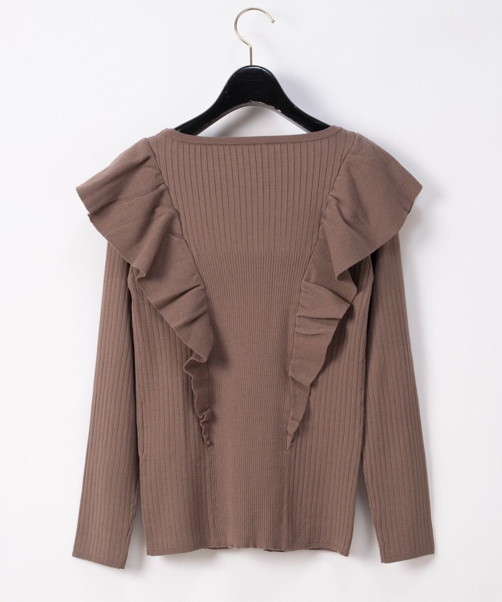 袖フリルニットトップ Grace Continental Grace Continental グレースコンチネンタル 通販
