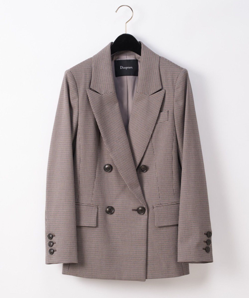 チェックテーラードジャケット Grace Continental Grace Continental グレースコンチネンタル 通販 チェックテーラードジャケット Grace Continental Grace Continental グレースコンチネンタル 通販