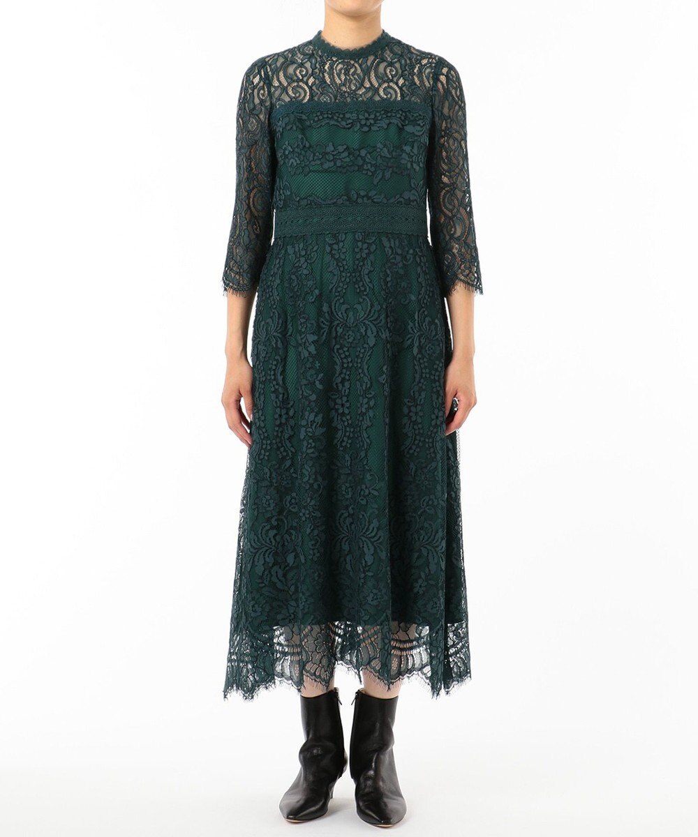 ハイネックレース切替ワンピース Grace Continental Grace Continental グレースコンチネンタル 通販