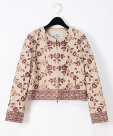 刺繍ノーカラージャケット / GRACE CONTINENTAL | GRACE CONTINENTAL