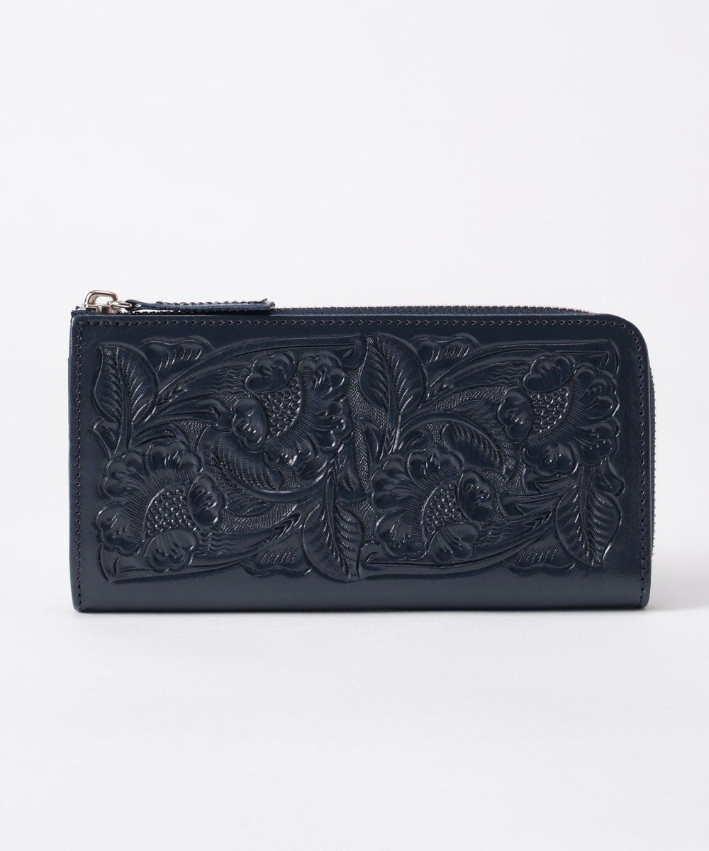 GRACE CONTINENTAL Zipped Wallet-20AW ネイビー
