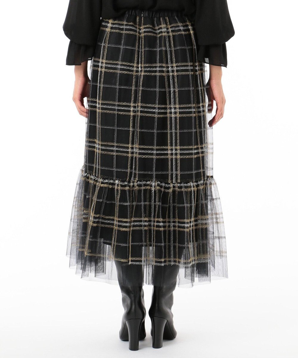 チェック刺繍チュールスカート Grace Continental Grace Continental グレースコンチネンタル 通販