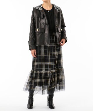 チェック刺繍チュールスカート Grace Continental Grace Continental グレースコンチネンタル 通販