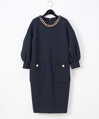チェーンダンボールニットワンピース Grace Continental Grace Continental グレースコンチネンタル 通販 チェーンダンボールニットワンピース Grace Continental Grace Continental グレースコンチネンタル 通販